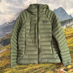 Patagonia Women's Down Sweater Hoody-Fall 2022; Hemlock Green